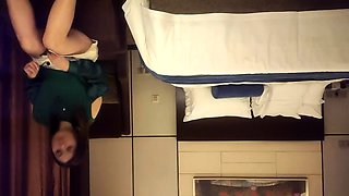 Japanese teen oil fingering her tight pussy