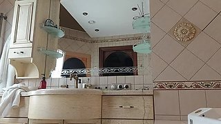 Mature Russian MILF GinnaGg Seduces in Bathroom Mirror Solo HD