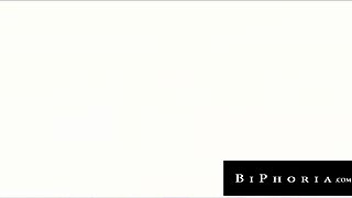 Hot wifey catches her husband with his best friend and just joins