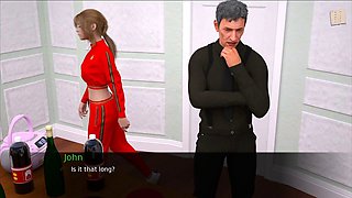 Steamy adult visual novel featuring a blonde teen with small tits and sexy stories