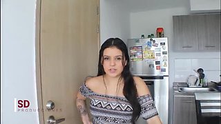 My Stepsister Pays Off Debt with Hot Blowjob