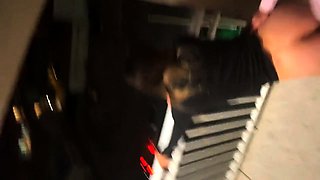 Public Beach Balcony Sex with a Big-Ass Brunette