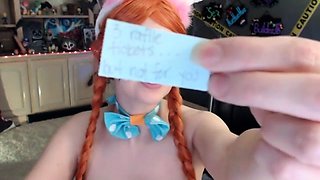 Great Big Boobs On Masturbating Redhead