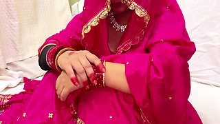 First night of the wedding night - Newlywed bride's tight pussy Viral video Hindi video