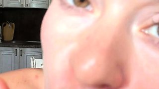 Blonde Solo Webcam Girl in Public BDSM Fingering