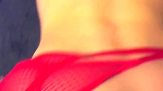 Hot POV homemade blowjob with brunette girlfriend