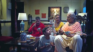 Indian pair celebrating their anniversary in bedroom