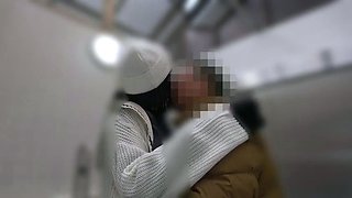 Sexy asian blowjob backside handjob and cock milking