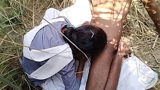 Hot Indian Desi College Girl with Big Boobs Fucked Hard in Jungle