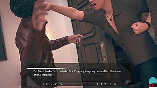 Love joint with mom in this fun visual novel playthrough featuring big boobs