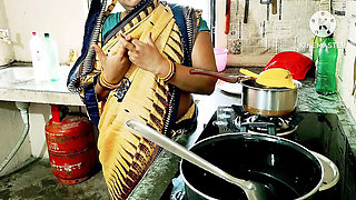 Desi Wife Hardcore Fucking with Annuakhil - Blowjob, Doggy Style, and Rough Sex in Kitchen