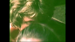 American Vintage Cute Blonde Girl Has a Threesome with Two Guys Loving Pussy