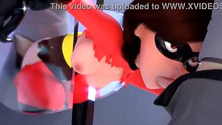 Sensual Elastigirl and Her Steamy Encounters: Anal, Blowjob, and More