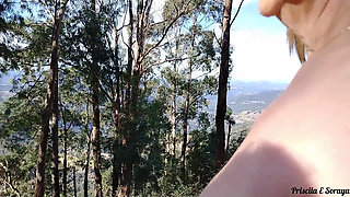 My Wife and Stepsister-in-law Taking off Her Clothes in Public on the Trail! Exhibitionism in Public!