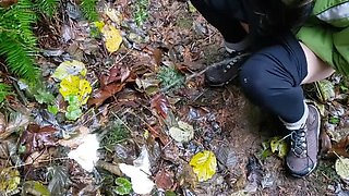 Nerdy Canadian Girl in Red Bikini Public Pissing Adventure - Amateur Outdoor Fetish