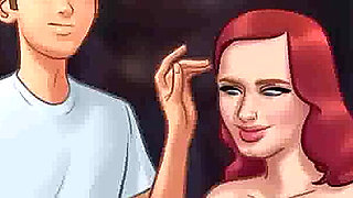 Summertime saga: horny cougar MILF fucks the pizza delivery guy ep 196,197
