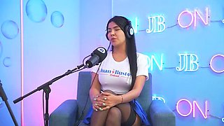 Busty Latina Mayaofi Rides Sybian Machine Hard and Gets Facial Cum from Cameraman