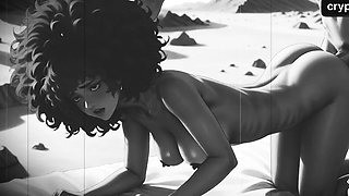 The ebony cutie revels classic porn - vintage fuck-a-thon