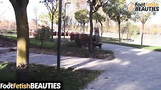 Loved one's nylon socks porn by Foot Fetish Beauties