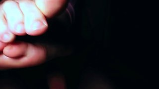 Big Tits in Pink PJs Covered in Cum