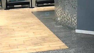 Beautiful Brunette Big Boobs Rides Fake Cock