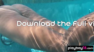 Naked ebony mommy fingers her hairy twat