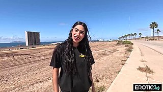 German Hunter Fucks Hot Latina MILF in Car - Blowjob & Doggy Style 4K Porn