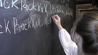 The Teacher Was Furious and Punished the Schoolbabe