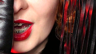 Sexual pin up Arya, ASMR video with long black gloves