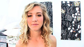 Amateur Megan Madsen uncontrollably orgasms on a big