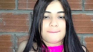 I masturbate my stepsister's tight pussy and play with perfect natural tits