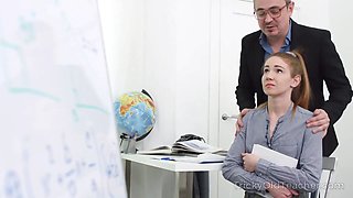 Ginger Cutie Teases an Experienced Stud with Her Fresh Body