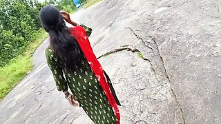 College Girl with Big Natural Tits Fucks Boyfriend in Outdoor Forest - Desi Bhabhi Full Night Sex