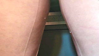 A Camera in a Public Restroom Catches a Strange Man Fucking a Girl Who Is Washing Her Panties.