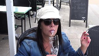 Extreme flashing in public with hot wife Marion