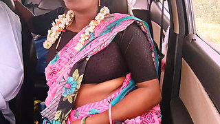 Desi Bhabi Betrays Her Husband by Going on Secret Long Drives with His Younger Stepbrother