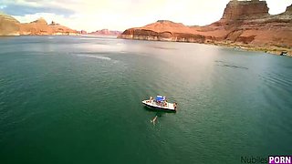 Piper Perri, Gina Valentina, and Kenzie Reeves: Lakeside Lesbian Lust during Spring Break