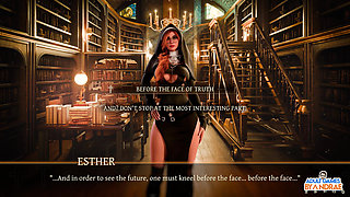 Sisters in Sin Gameplay Part 12 - Lust Performs the Sexual Ritual with Esther in the Library