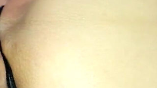 Horny in crotchless panties