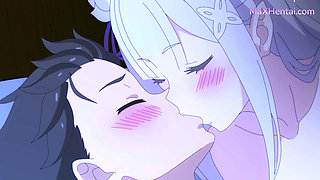 Tonight you belong to me - Subaru x Emilia (Anime Hentai) Eng Sub