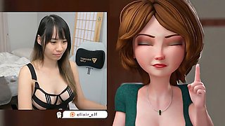 Getting schooled by aunt-in-law Cass while playing Fortnite