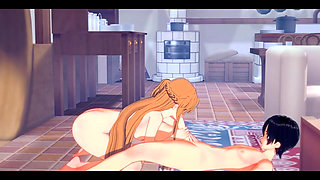 Sao Art Online Hentai - Asuna Hardsex to Kirito - Japanese Asian Manga Anime Film Game Porn