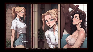 My New Girlfriend [ Taboo Hentai Game ] Ep.29 Shy Stepsis Caught Stepmom Fucking the Neighbor BBC!