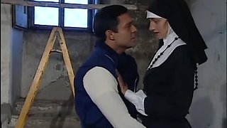 Black and White Nun Anal Orgy in the Monastery