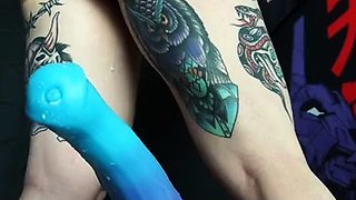Ass gaping fetish ho toys her clit hard