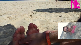 Me Being Tickled on My Feet on the Beach