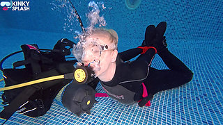 Hogtied & Breathless: Underwater Scuba Tease