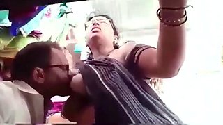 Tailor Sucking Big Boobs Of Kannada Mature MILF Aunty