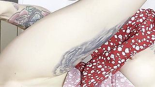 Hard Morning Fuck with Huge Toy