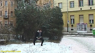 Pantyhose bbw redhead pissing.